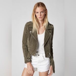 Blank NYC Olive Green Leather Jacket